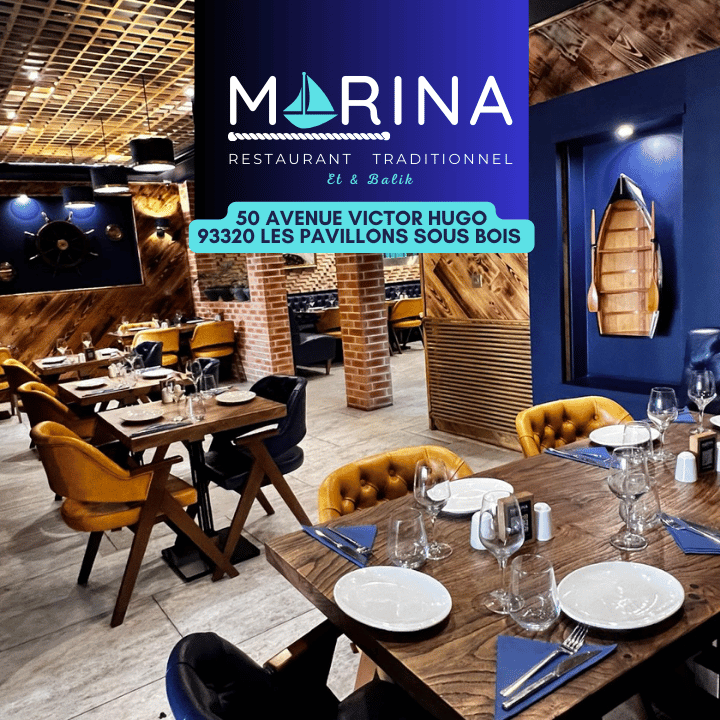 Marina-restaurant-traditionnel-Les-Pavillons-sous-Bois-Salle de restauration